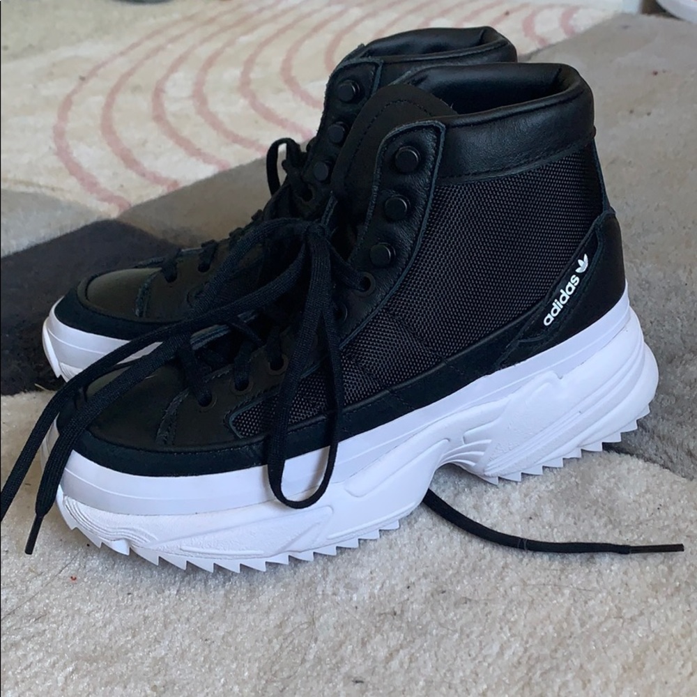 Adidas platform high top sneaker